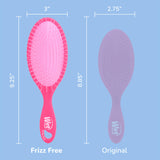 Wet Brush Frizz-Free Detangler Brush with Ionic Technology, Pink, Provides Frizz Control, Reduces Static, and Smooths All Hair Types, Best For Dry Hair, Made for Women, Men & Kids