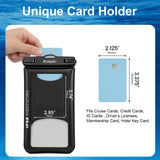 Waterproof Phone Pouch Floating 2 Pack, IP68 Waterproof Phone Case with Lanyard for iPhone 17 16 15 Pro Max, Galaxy S26 Ultra, Touch Screen, Cell Phone Dry Bag for Beach Cruise Essentials, Up to 8.5"
