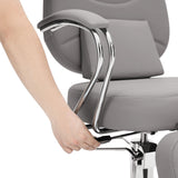 Multi-Functional Beauty Salon Barber Chair for Long Beauty Sessions and a Variety of Services Such As Haircuts, Shaving, Skincare Treatments, Tattoo Shop,and Makeup (Grey)