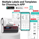 ORGBRO Label Maker Machine, Z3 Barcode Label Printer, 3 Inch Bluetooth Thermal Label Maker for Address, Small Business, Kids School Items, Large Sticker
