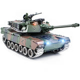 Supdex 1:18 RC Tank, 2.4G US M1A2 Metal Alloy Metal US M26 Remote Control Tank That Shoot BBS Model Toys, Army Toy with Smoke, Lights, Sound and Recoil,Military RC Vehicle for Adults and Kids Age 6+