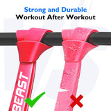 FitBeast Resistance Bands Set, 5 Different Levels, Pull Up Assist Bands for Strength Training, Powerlifting, Muscle Toning, Mobility Exercises, Full-Body Workout (Vibrant 5-125 lbs)