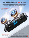 BolaButty Bluetooth Speaker with HD Sound, Portable Wireless, IPX5 Waterproof, Up to 20H Playtime, TWS Pairing, BT5.3, for Home/Party/Outdoor/Beach, Electronic Gadgets, Birthday Gift (Black)