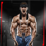 Leesvilary Neck Harness for Weight Lifting Training Head Neck Workout Equipment Neck Exerciser Trainer with Steel Chain and Adjustable Neoprene Strap Neck Strengthener for Home Gym Leesvilary