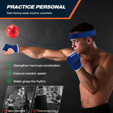 Zovbrei Ultimate Boxing Reflex Ball Set 4Reaction Balls Train Hand Eye Coordination Punching Speed Agility Focus & Reflexes
