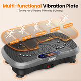 AXV Vibration Plate Fitness Platform Exercise Machine Vibrating Shaking Full Body Shaker Workout Vibrate Stand Shake Board Sport for Weight Loss Fat Burner for Gym Home Office