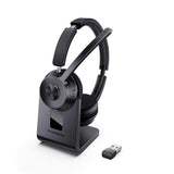 Wireless Headset, Bluetooth Headset with Noise Cancelling Microphone & USB Dongle for PC/Computer/Laptop/Cell Phones Soothielec