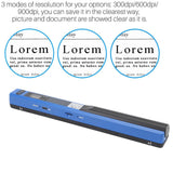 Portable Scanner A4 Document Photo Scanner, Handheld Scanner for Business Eujgoov