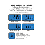 Thinner by Conair Scale for Body Weight, Digital Bathroom Scale with Body Fat, Muscle and BMI in Black