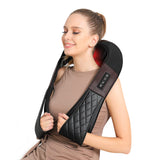 Neck Massager Back Neck and Shoulder Massager with Heat - Deep Tissue 4D Kneading Massage Pillow WOQQW