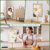 Rofio Adjustable Tabletop Easel, Picture Frame & Sign Display Stand, Gold