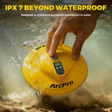 Floating Aerator for Bubbler Bait Bucket, IPX7 Waterproof Rechargeable Minnow Live Bait Bucket Aerator with Magnetic Charging, Portable Aerator for Fish Hold