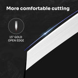 ZHANG XIAO QUAN Chinese Meat Cleaver 7.3”, Sharp Chinese Vegetable Cleaver Made of High Carbon Stainless Steel, Chopper Knife for Meat Vegetable Fish and Poultry