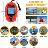 LUCKY Sonar Portable Fish Finder Transducer Wired Water Depth Finders Boat Kayak Transducer Fish Finder Handheld Fishing Gifts for Men