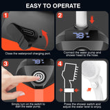 MarvinnanSlyke Portable Shower for Camping,7800mAh Rechargeable Camping Shower Pump,IPX8 Waterproof Outdoor Shower with LED Display and 3 Spray Modes for Hiking,Travel, Pet, Car Wash,RV Life