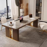 BGGJJ Computer Desk Rock Board Desk CEO Office Boss Desk