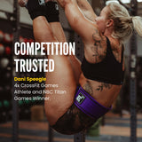 Self-Locking Weight Lifting Belt | Premium Weightlifting Belt for Serious Functional Fitness, Weight Lifting, and Olympic Lifting Athletes | (Medium, Purple)