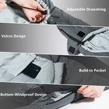 BISINNA Mummy Sleeping Bag for Adults 14-41℉ Cold Weather 3-4 Season Camping Sleeping Bags with Compression Sack for Backpacking Hiking Traveling (Gray)
