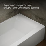 Kohler K-26108-LA-0 Entity 60" x 32" Alcove Bath, Left Drain, White