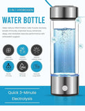 Hydrogen Water Bottle Generator Machine Updated, Portable Hydrogen Water Ionizer Machine Rechargeable, Hydrogen Rich Water Glass Health Cup 420ml Gift for Friends/Women/Men/Mom/Father/Grandpa/Grandma