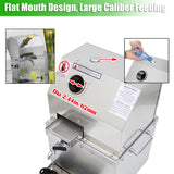 INTBUYING 110V Electric Sugarcane Juicer 800W Sugar Cane Juice Press Machine with Three 304 Stainless Steel Rollers, 2.4" Large Inlet, Max 660LB/H, Vertical Sugarcane Extractor for Home/Commercial