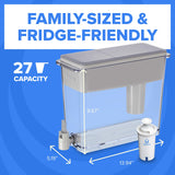 Brita UltraMax Large Water Dispenser With Standard Filter, BPA-Free, Reduces Copper, Cadmium and Mercury Impurities, Lasts 2 Months or 40 Gallons, Includes 1 Filter, Kitchen Accessories, Large 27-Cup
