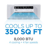 8,000 BTU Inverter Window Air Conditioner, Window AC Units for Up To 350 Sq. Ft. White BLACK+DECKER