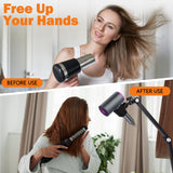 XCELLENT GLOBAL XG Hair Dryer Stand, Multi Angle Adjustable Blow Dryer Stand Hands Free with Universal Clamp - Allow You to Dry Hair Hand Freely