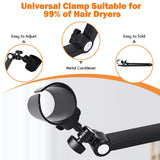 XCELLENT GLOBAL XG Hair Dryer Stand, Multi Angle Adjustable Blow Dryer Stand Hands Free with Universal Clamp - Allow You to Dry Hair Hand Freely