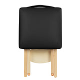 Master Massage Tables Lightweight Wooden Handy Folding Massage Stool, Black