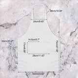 Syhood 18 Pack Bib Apron Bulk Unisex Plain Adjustable Apron with Pocket for Chef Cook Craft Kitchen Painting(White)
