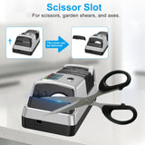 Upgrade 5-in-1 Electric Knife Sharpener, Professional 3-Stage with LCD Screen, 100% Diamond Abrasives, 3 Rotational Speed Adjustable, knife sharpener for Straight, Serrated, Meat Cleaver, Scissors