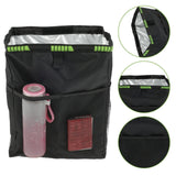 UCZAUXBVA Foldable Car Trash Can 12L Hanging Oxford Cloth Waste Bin for SUV Truck(Black 12L)