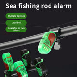 MuNanshan New 4Pcs Fishing Bite Alarm, Sensitive Electronic Fishing Alarms Indicator, Sound Bite Alert Bell with LED Lights