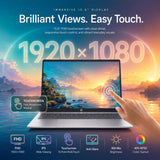 HP 15.6" Touchscreen Business Laptop, 10-Core Intel Core 7 150U (Up to 5.4GHz), FHD IPS Touch, 16GB DDR5 RAM, 256GB SSD, Windows 11, Numeric Keypad, Privacy Shutter Camera, Wi-Fi 6, for Work & Study