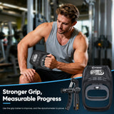 FitBeast Grip Strength Trainer Kit, Digital Grip Strength Tester with Adjustable Hand Gripper Strengthener & Finger Exerciser, Track Progress for Fitness, Rehab & Strength Building (Advanced 3-in-1 Kit)