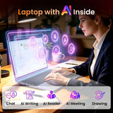 drkako 15.6" FHD IPS Student Laptop, AI Assistant Included, Office 365