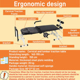 Cervical Vertebra Traction Table, Back Bench, Waist Bed, Body Spinal Decompression, Cervical Vertebra and Lumbar Vertebra Massage Bed, Physical Heal Extension Device, Back Stretch Bench Benediction Life