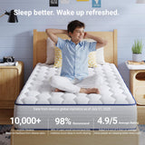 Avenco 6 Inch Twin Mattress, Foam and Spring Hybrid Mattresses in a Box, Medium Soft, Breathable Fabric & Adaptive Support, CertiPUR-US Certified, Twin Size Mattress in Guest and Kids Bedroom