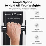 LIONSCOOL Premium Steel Dumbbell Rack Only, with Side Racks Not Fit for Neoprene/Vinyl Coated Dumbbells (Large, 700 LBS)