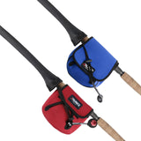RUNCL Spinning Rod Socks, Fishing Rod Sleeves, Fishing Pole Sleeves (Black, 2pcs) & Spinning Reel Bags, Fishing Reel Covers (2pcs)