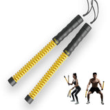 IPO 2026 Upgrade Weighted Ropeless Battle Ropes, Heavy Duty Portable Cordless Battle Ropes for Home Gym, home fitness workout Rope for Strength Building suitable Men & Women (Yellow, Yellow Pro)