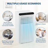 GarveeLife Portable Air Conditioners, 10,000 BTU for Rooms up to 450 Sq.Ft., Smart Compact AC Unit with Cooling, Dehumidifier, Fan, Remote Control and Window Kit, White