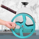 LGXEnzhuo Manual Sugarcane Juicer – Stainless Steel 3-Roll Juice Extractor with Large Crank and 2 Peeling Knives, 330 lbs/h High-Efficiency Press for Sugarcane, Ginger