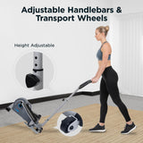 JLL Elliptical Exercise Machine, Mini Elliptical Cross Trainer 2-in-1 Sit/Stand, 8-Level Magnetic Resistance, Compact Home & Office