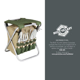 Picnic TIME Star Wars Mandalorian Grogu Gardener 5 Piece Gardening Tools Set (Olive Green with Beige Accents)