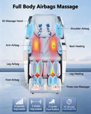 iBooMas 53.15" SL Track Massage Chair, 16 Auto & App Custom Modes Massage Chair Full Body with Auto Extend Footrest, 165° Zero Gravity, Full Body Airbag & Heating, Space Saving, No Assembly Required