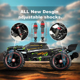 1/14 Brushless RC Cars for Adults Fast 50+ mph, RC Trucks 4x4 Offroad Waterproof, Electric Powered High Speed Remote Control Car, Fast Extreme All Terrain RC Truggy with 3S Battery for Snow Sand