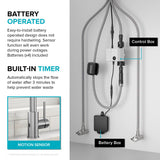 KRAUS Bolden Motion Sensor Single Handle Pull Down Touchless Kitchen Faucet in Spot-Free Stainless Steel, KSF-1616SFS