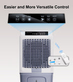 KEGIAN Swamp Cooler, 3880CFM Evaporative Air Cooler with 10.6 Gal Water Tank, 3 Speeds, Remote, 120° Oscillation, Windowless Portable Air Conditioners for Garage, Patio, Indoor/Outdoor Use